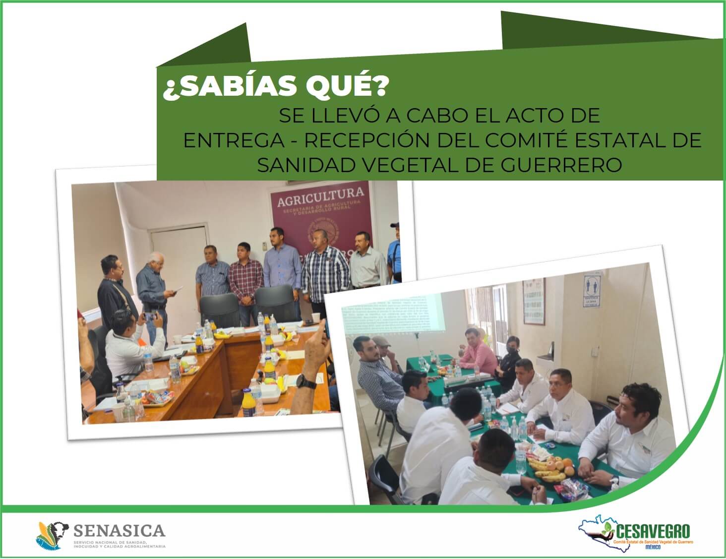 ACTO DE  ENTREGA – RECEPCIÓN DEL CESAVEGRO